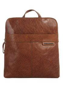 SPIKES & SPARROW Cityrucksack, SPIKES & SPARROW, braun, Rindsleder, Leder, casual, Rucksäcke, echt Leder