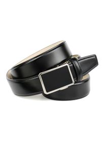 Anthoni Crown Damen Ledergürtel, schwarz, Gr. 105, unifarben, Leder, Gürtel, für Anzüge in Schwarz