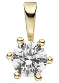 Jobo Damen Ketten-Anhänger "Anhänger mit Zirkonia", Gelbgold 333, gold, Gelbgold 333, Schmuckanhänger, 333 Gold