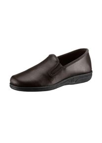 CLASSIC Herren Hausschuh, Gr. 40, braun, Lederimitat, Schuhe
