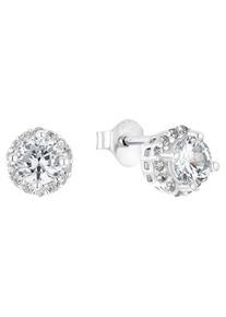 Amor Damen Paar Ohrstecker "9222490", Silber 925 (Sterlingsilber), silber, Silber 925 (Sterlingsilber), Ohrringe, mit Zirkonia (synth.)