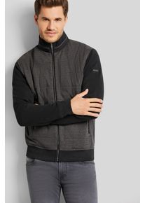 Bugatti Herren Sweatjacke, grau, casual, Gr. XXXL, unifarben, Sweatware, 75% Baumwolle, 25% Polyester, Sweatjacken, im Pepitamuster