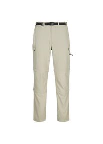 DEPROC Active Herren Outdoorhose "KENTVILLE Full Stretch Double Zip", beige, Gr. 46, 95% Polyester; 5% Elastan, Hosen, auch in Großen Größen