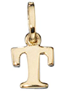 Jobo Damen Buchstaben-Anhänger "Anhänger Buchstabe", T, Gelbgold 333, gold, Gelbgold 333, Schmuckanhänger, 333 Gold