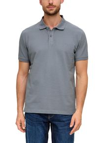 s.Oliver Herren Poloshirt, grau, casual, Gr. M, Jersey, Obermaterial: 100% Baumwolle, Shirts, mit Logostickerei