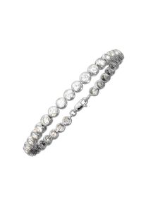 Vivance Damen Armband "Silber 925 rhodiniert 34x Zirkonia", 19,5cm, Silber 925 (Sterlingsilber), weiß, Silber 925 (Sterlingsilber), Armbänder