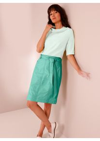 Damen Schlupfbluse, grün, Gr. 38, CREATION L PREMIUM, unifarben, 70% Modal, 30% Polyester, Blusen