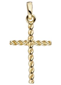 Jobo Damen Kreuz-Anhänger "Anhänger Kreuz", Gelbgold 333, gold, Gelbgold 333, Schmuckanhänger, 333 Gold