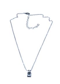 Damen Kette mit Anhänger "Laurina", silber, elegant, Collezione Alessandro, Metall, Halsketten, mit kleinem Stein