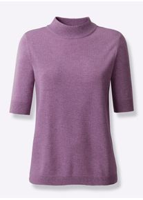 CLASSIC Damen Kaschmirpullover "Kaschmir-Pullover", lila, Gr. 36, meliert, 100% Kaschmir, Pullover