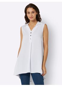 Inspirationen Damen Klassische Bluse, beige, Gr. 40, unifarben, 100% Viskose, Blusen