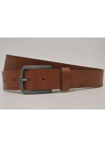 AnnaMatoni Damen Ledergürtel, braun, casual, Gr. 90, unifarben, Rindsleder, Gürtel, mit silberner Schließe