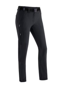 Maier Sports Damen Funktionshose "Lana slim", schwarz, Gr. 17, 91% Polyamid, 9% Elasthan, Hosen, Damen Wanderhose, atmungsaktive Outdoor-Hose, 3