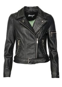 Maze Damen Lederjacke "42021138", schwarz, Gr. XL, Obermaterial: 100% Lammleder / Innenfutter: 100% Baumwolle / Ärmelfutter: 100% Polyester, Jacken