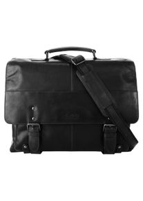XZONE X-ZONE Damen Aktentasche, schwarz, Leder, beschichtet, Taschen, echt Leder