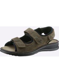 MUBB Herren Sandale, Gr. 40, grün, Veloursleder, sportlich, Schuhe