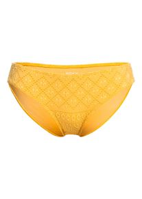 Roxy Damen Bikini-Hose "Quiet Beauty", gelb, Gr. XS, 94% Nylon, 6% Elasthan, Badehosen
