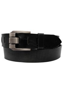 AnnaMatoni Damen Ledergürtel, schwarz, casual, Gr. 105, unifarben, Rindsleder, Gürtel, in rustikaler Optik