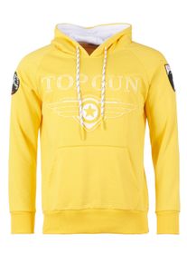Top Gun Herren Kapuzenpullover "Defend TG20193010", gelb, Gr. M, Obermaterial: 65% Baumwolle, 35% Polyester, Pullover