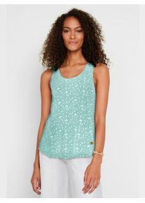 Inspirationen Damen Shirttop, grün, Gr. 40, gemustert, 95% Viskose, 5% Elasthan, Tops
