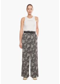 Damen 7/8-Hose, schwarz-weiß, Gr. 24, Le Temps Des Cerises, 100% Polyamid, Hosen, In klassischem Slim Fit Schnitt