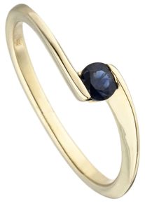 Jobo Damen Goldring "Ring mit Safir", 60, Gelbgold 333, blau, Gelbgold 333, Fingerringe, 333 Gold