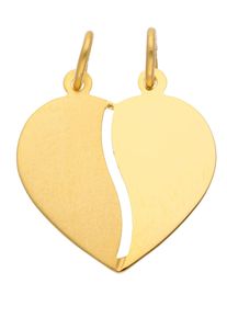 Adelia´s ADELIA ́S Damen Ketten-Anhänger "333 Gold Anhänger Partneranhänger", Gelbgold 333, gold, Gelbgold 333, Schmuckanhänger, Goldschmuck für Damen