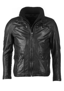 JCC Herren Lederjacke "40785", schwarz, Gr. 50, Oberstoff: 100% Lammleder / Innenmaterial: 100% Baumwolle / Futter: 100% Polyester, Jacken