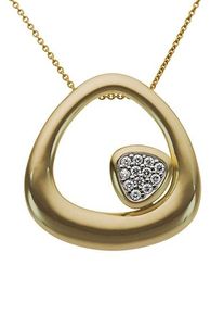 Firetti Damen Ketten-Anhänger "Schmuck Geschenk Gold 333 Halsschmuck Anhänger für Halskette", Gelbgold 333, 2,10 g, weiß, Gelbgold 333,