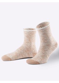 wäschepur WÄSCHEPUR Damen Socken, Gr. 2, gelb, 80% Baumwolle, 18% Polyamid, 2% Elasthan, Socken