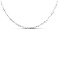 Firetti Damen Kette ohne Anhänger "Schmuck Geschenk Silber 925 Halsschmuck Halskette Königskette", 50, Silber 925 (Sterlingsilber), L: 45cm B: 2,8mm,