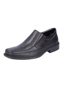 Rieker Herren Slipper, Gr. 45, schwarz, Leder, Synthetik, klassisch, Schuhe, Festtagschuh, Halbschuh, Komfortschuh im klassischen Business-Look