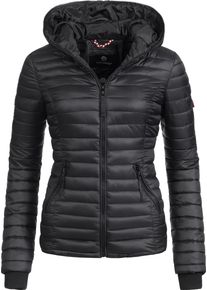 Navahoo Damen Steppjacke "Kimuk", schwarz, casual, Gr. S, Obermaterial: 100% Nylon, Futter: 100% Polyester, Wattierung: 100% Polyester, Ärmelfutter: