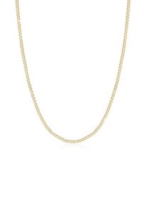 Elli Premium Damen Kette ohne Anhänger "Basic Panzerkette Klassisch Elegant 375 Gelbgold", 45, ohne Stein, Gelbgold 375, L: 45cm, gold, Gelbgold 375,