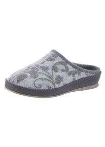 Schawos Damen Pantoffel, Gr. 38, grau, Textil, Schuhe