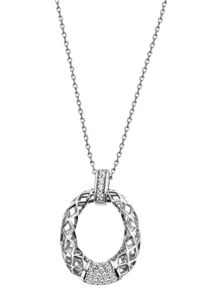 Firetti Damen Kette mit Anhänger "Schmuck Geschenk Silber 925 Halsschmuck Halskette Ankerkette", Silber 925 (Sterlingsilber), L: 45cm, silber, Silber