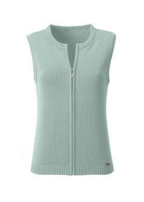 Casual Looks Damen Strickweste, grün, Gr. 36, unifarben, 50% Baumwolle, 50% Polyacryl, Westen