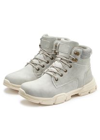 Herren Schnürboots, AUTHENTIC LE JOGGER, Gr. 42, grau, Obermaterial: 70% Lederimitat, 30% Textilmaterial. Futter: 100% Textilmaterial. Decksohle: