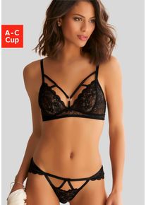 Damen Set: Bralette-BH, Petite Fleur Gold, Gr. 40, silber, Obermaterial: 88% Polyamid, 12% Elasthan, BH-Sets, aus floraler, leicht transparenter