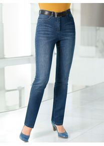 Casual Looks Damen 5-Pocket-Jeans, blau, Gr. 205, unifarben, 78% Baumwolle, 20% Polyester, 2% Elasthan, Jeans