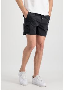 Herren Sweatshorts "Alpha Industries Men - Shorts Nylon Cargo Jogger Short", schwarz, Gr. XXL, Alpha Industries, Obermaterial: 100% Polyester, Hosen