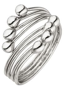 Jobo Damen Silberring, 50, Silber 925 (Sterlingsilber), silber, Silber 925 (Sterlingsilber), Fingerringe, 4-reihig 925 Silber