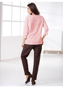 Classic Basics Damen Bügelfaltenhose, braun, Gr. 42, unifarben, 100% Polyester, Hosen