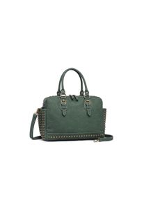 Damen Schultertasche "Boho", Collezione Alessandro, grün, Polyurethan (PU), Taschen, mit 2 Seitenfächern