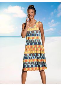 feel good Damen Sommerkleid "Sommerkleid", orange, Gr. 36, unifarben, 95% Viskose, 5% Elasthan, Kleider