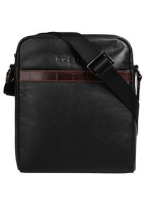 Bugatti Damen Umhängetasche "CORSO DELUXE", schwarz, Leder, unifarben, leicht glänzend, Taschen, echt Leder