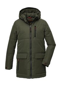 Killtec Kinder Steppmantel "KOW 135 BYS QLTD PRK", grün, sportlich, Gr. 164, Obermaterial: 88% Polyester 12% Baumwolle, Innenfutter: 100% Polyester,