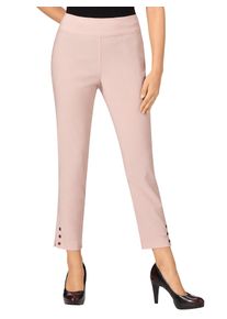 Lady Damen 7/8-Hose, beige, Gr. 38, unifarben, 83% Polyester, 13% Viskose, 4% Elasthan, Hosen
