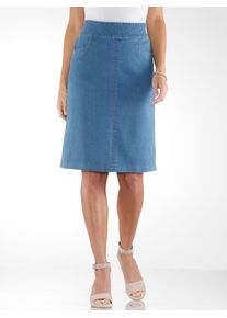 Classic Basics Damen Jeansrock, blau, Gr. 50, unifarben, 81% Baumwolle, 17% Polyester, 2% Elasthan, Röcke