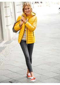 Casual Looks Damen Steppjacke, gelb, Gr. 40, unifarben, 100% Polyester, Jacken